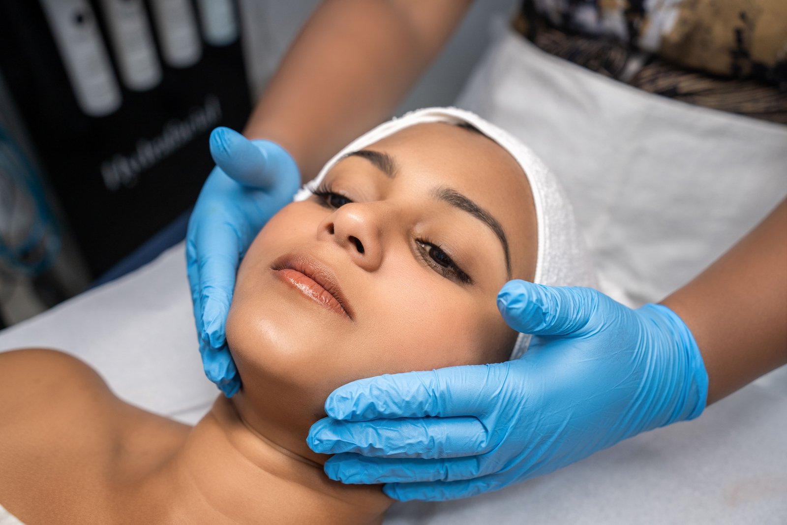 Before treatment — client portrait